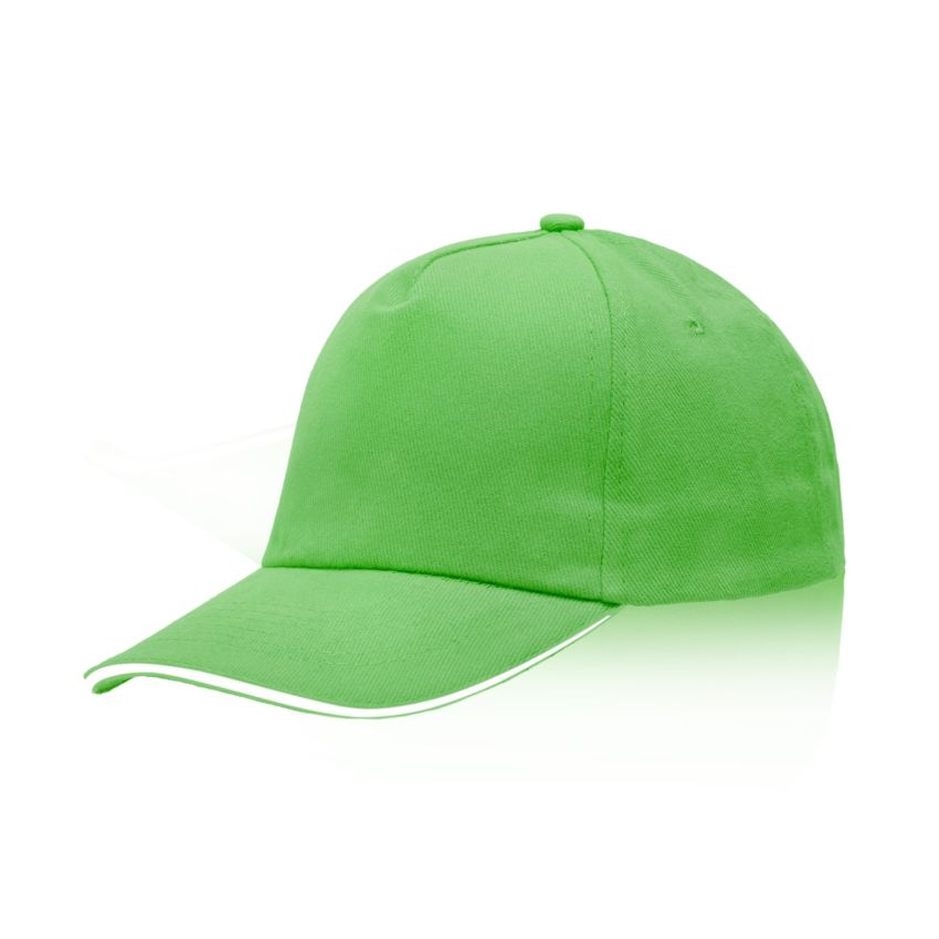 Zectra Casquette pour adulte, visière sandwich, en coton peigné