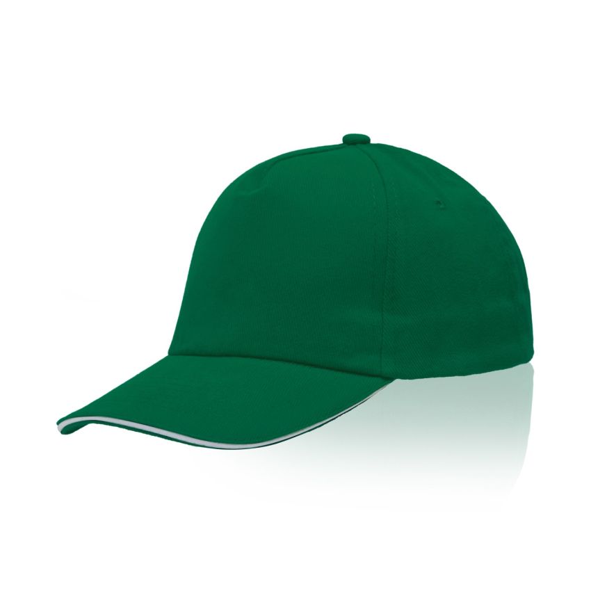 Zectra Casquette pour adulte, visière sandwich, en coton peigné