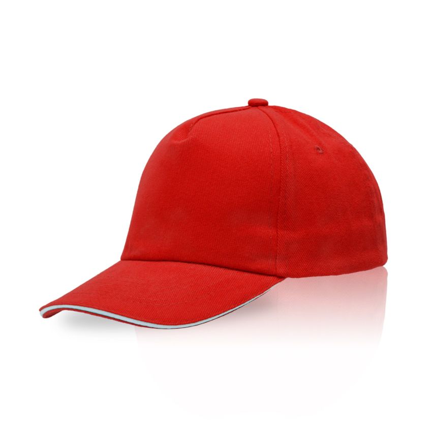 Zectra Casquette pour adulte, visière sandwich, en coton peigné