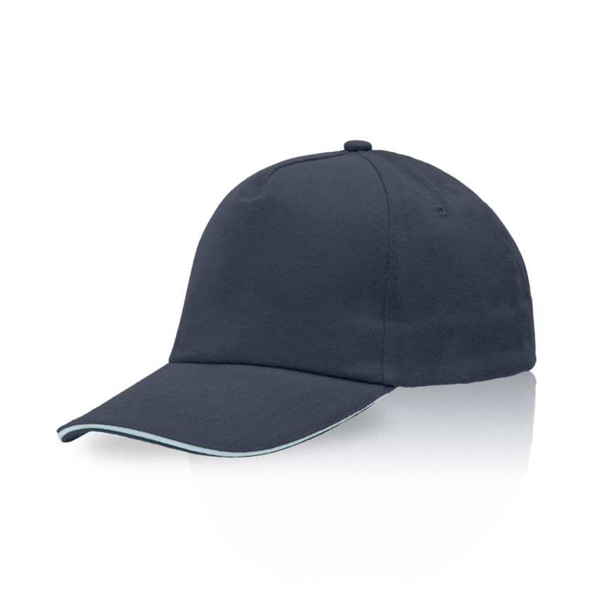 Zectra Casquette pour adulte, visière sandwich, en coton peigné