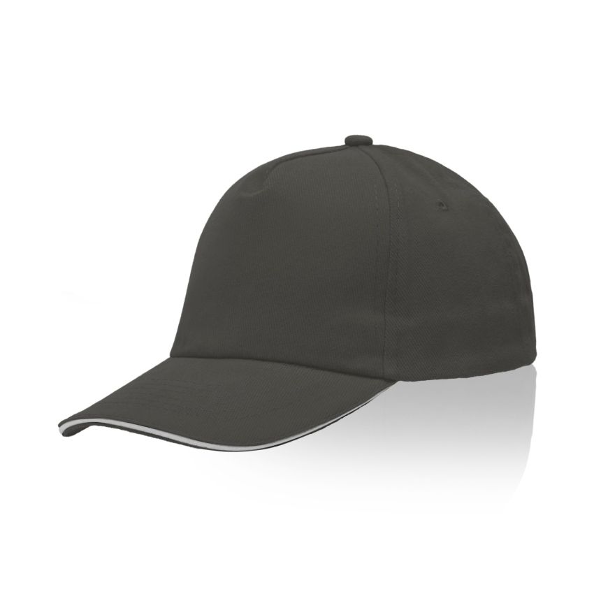 Zectra Casquette pour adulte, visière sandwich, en coton peigné
