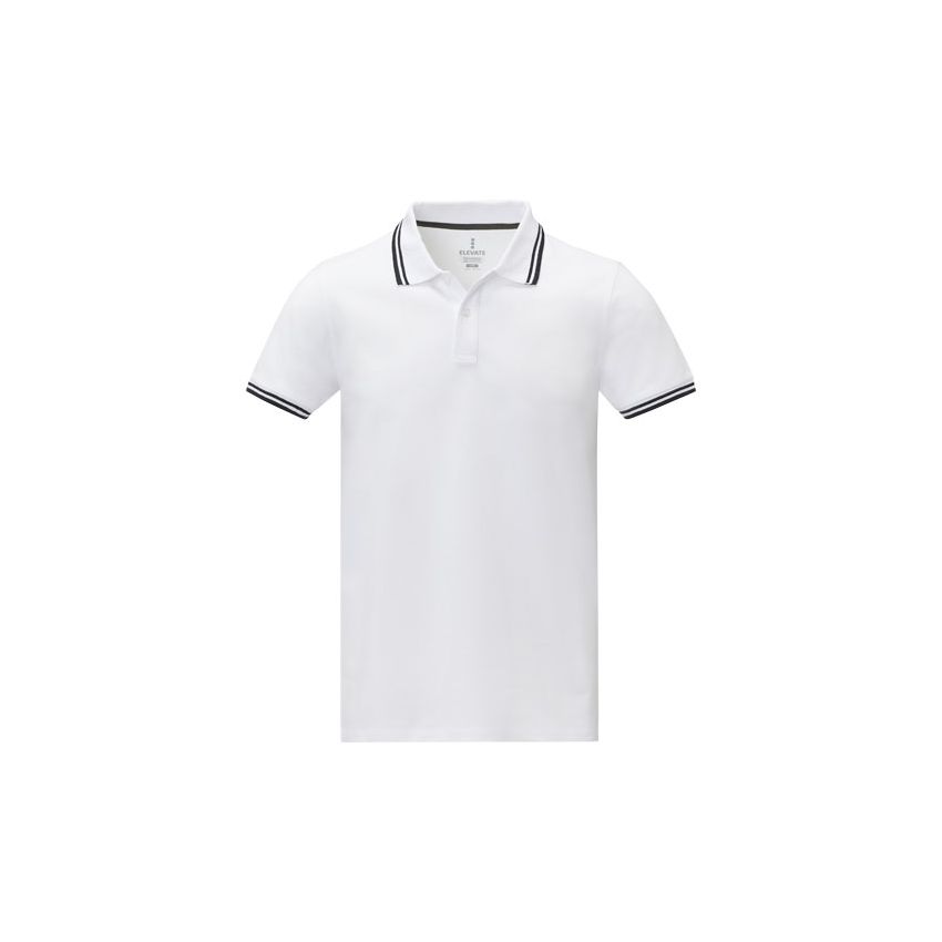 Polo à manches courtes avec liseré pour homme 
