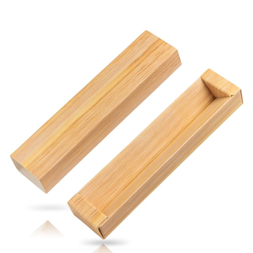 Bambox Étui en carton pour 1 stylo-bille, motif bambou