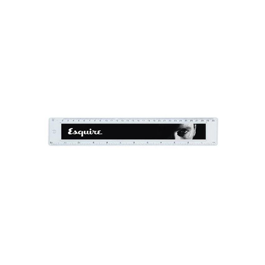 RÈG-30 Règle RÈG-30 avec couvercle en acrylique et échelle imprimée, 30 cm