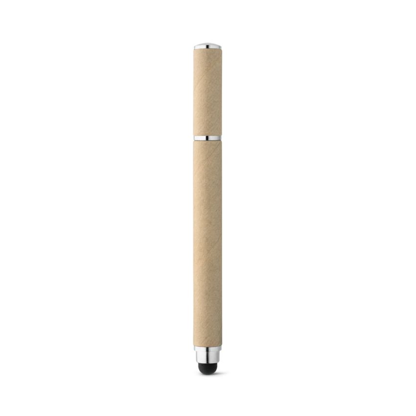 PAPYRUS Stylo-bille en papier kraft et ABS avec embout tactile