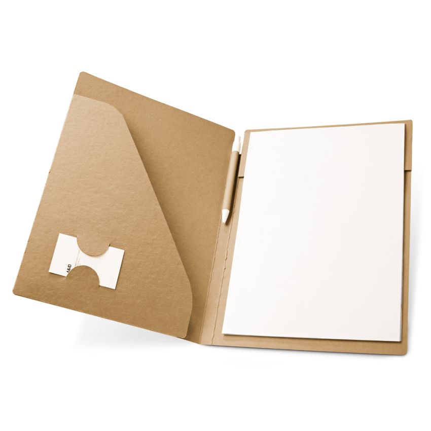 Pasta porte-documents A4 en carton kraft (450 g/m²) POE