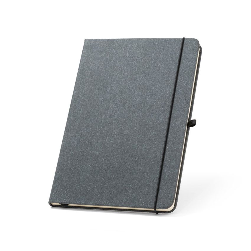 MATISSE Bloc-notes A5 avec couverture rigide en cuir (70 % recyclé) avec feuilles lignées