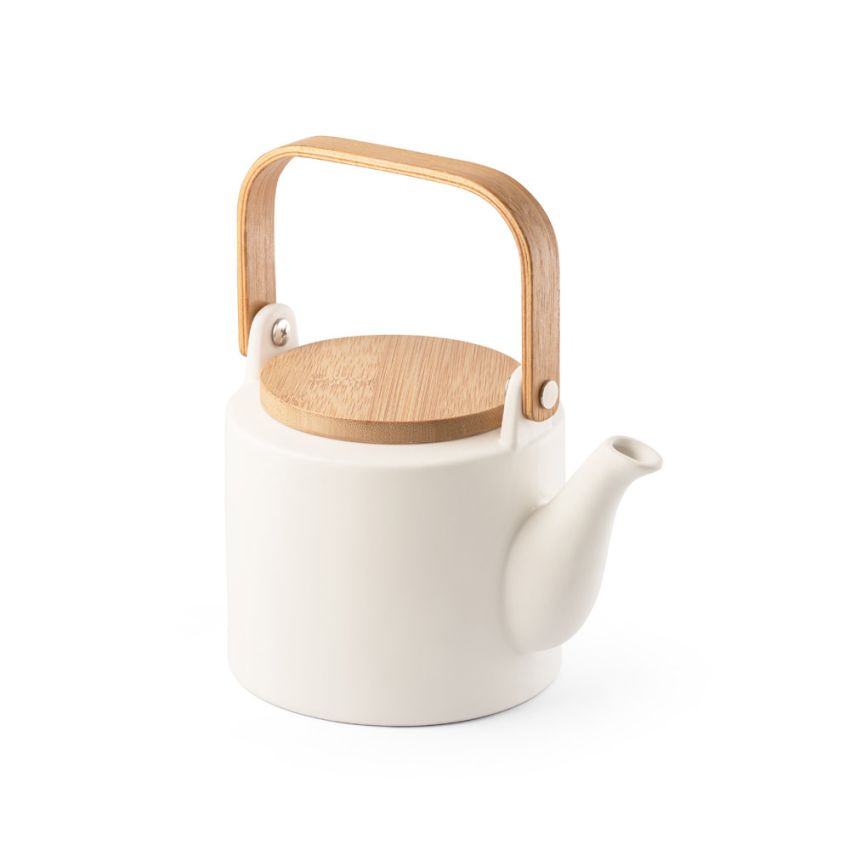 GLOGG Bol en céramique avec couvercle et anse en bambou 700mL