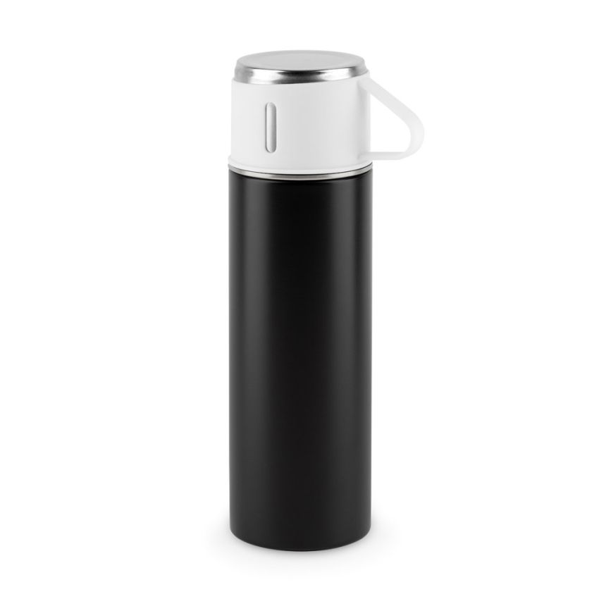 COMANECI Gourde en acier inoxydable (90 % recyclé) à double paroi, finition mate 490 mL
