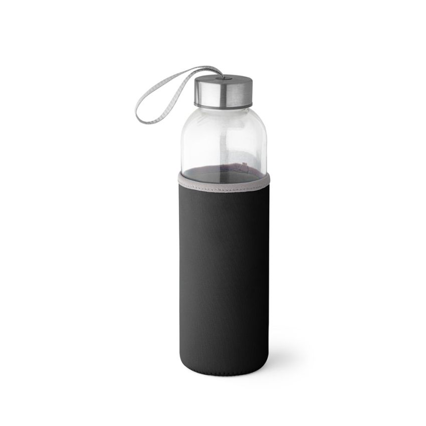 RAISE Bouteille de sport en verre et acier inoxydable 520 mL