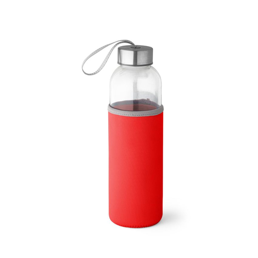 RAISE Bouteille de sport en verre et acier inoxydable 520 mL
