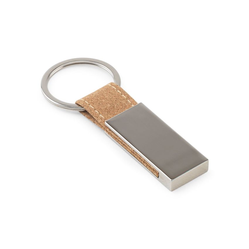 GOSLING Ensemble composé d'un porte-cartes et d'un porte-clés, tous deux en métal et en liège.