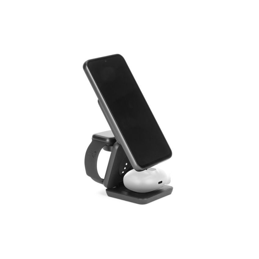 BROGLIE Chargeur magnétique sans fil ultra-rapide 15W 3-en-1 en ABS recyclé (100% rABS)