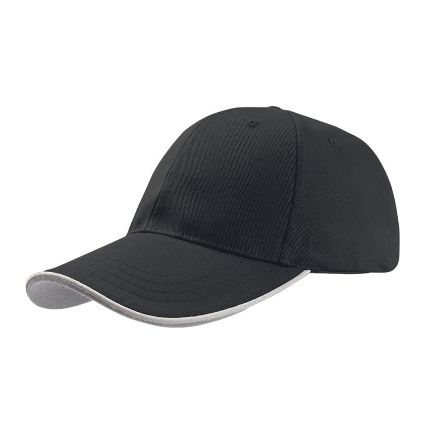 Casquette Sandwich à Passepoil Zoom, 35% coton / 65% polyester