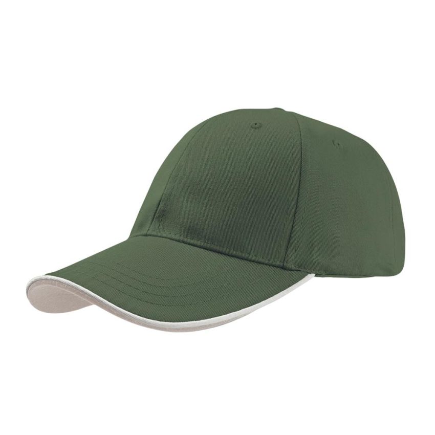 Casquette Sandwich à Passepoil Zoom, 35% coton / 65% polyester