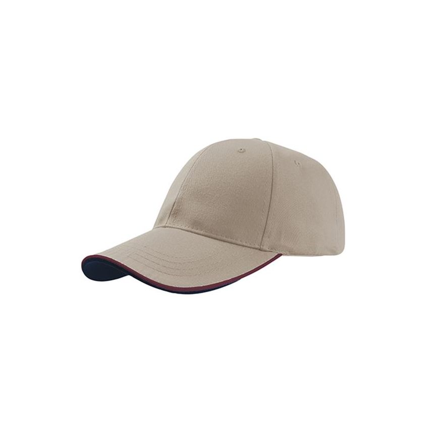 Casquette Sandwich à Passepoil Zoom, 35% coton / 65% polyester