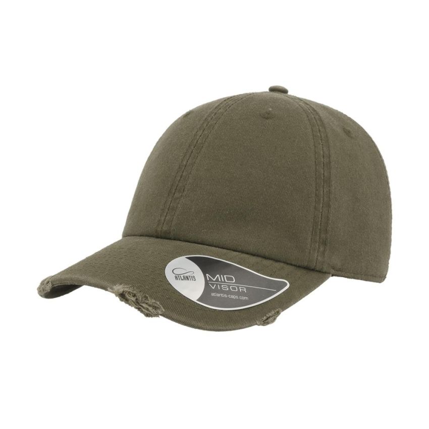 Casquette Dad Hat Destroyed, 100% coton chino