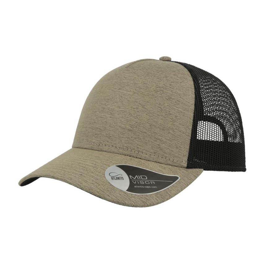 Rapper Mélange Casquette Rapper Mélange, 73% coton/27% polyester