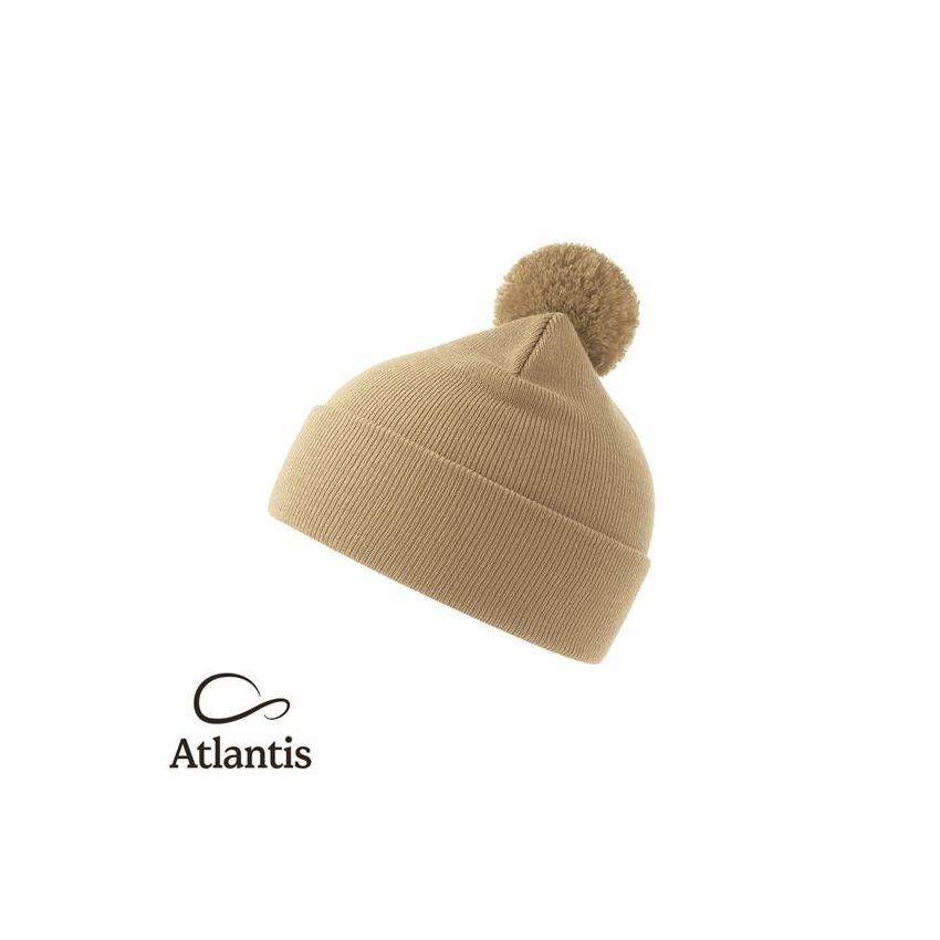 WIND-S AVEC POMPON Bonnet Wind S avec Pompon, 100% Polyester Recyclé