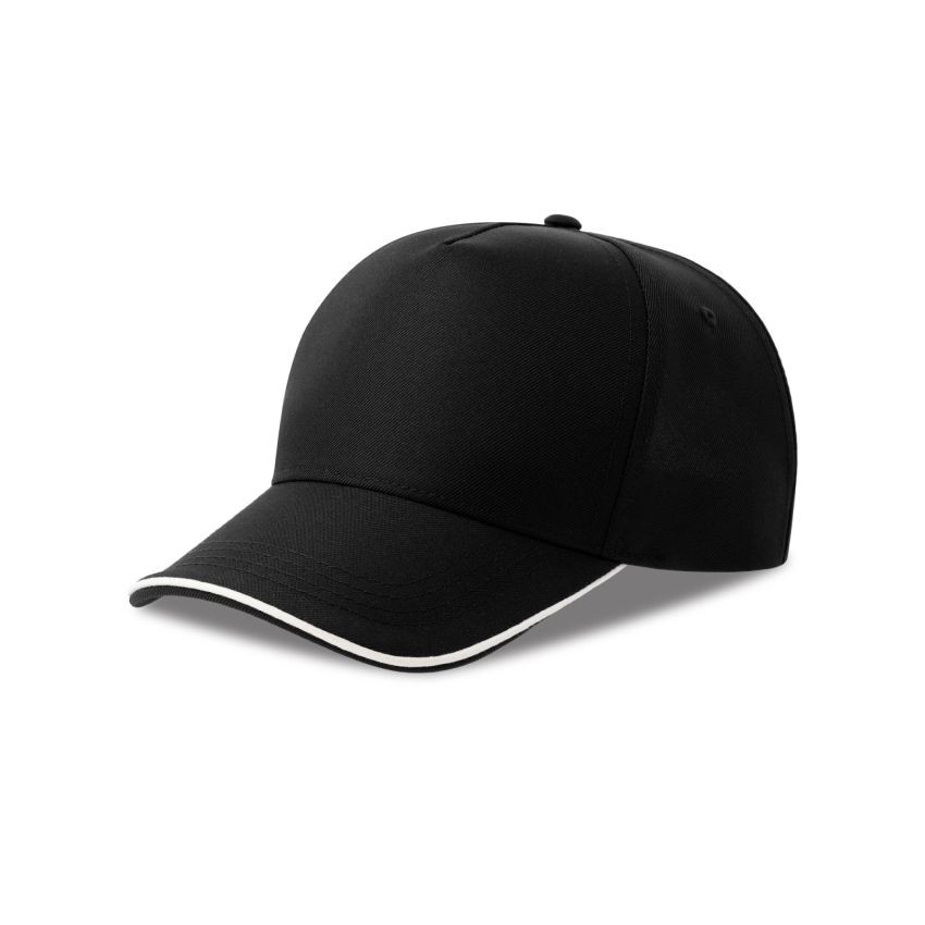 RECY FIVE PIPING Casquette Recy Five Piping, 100% Polyester Recyclé