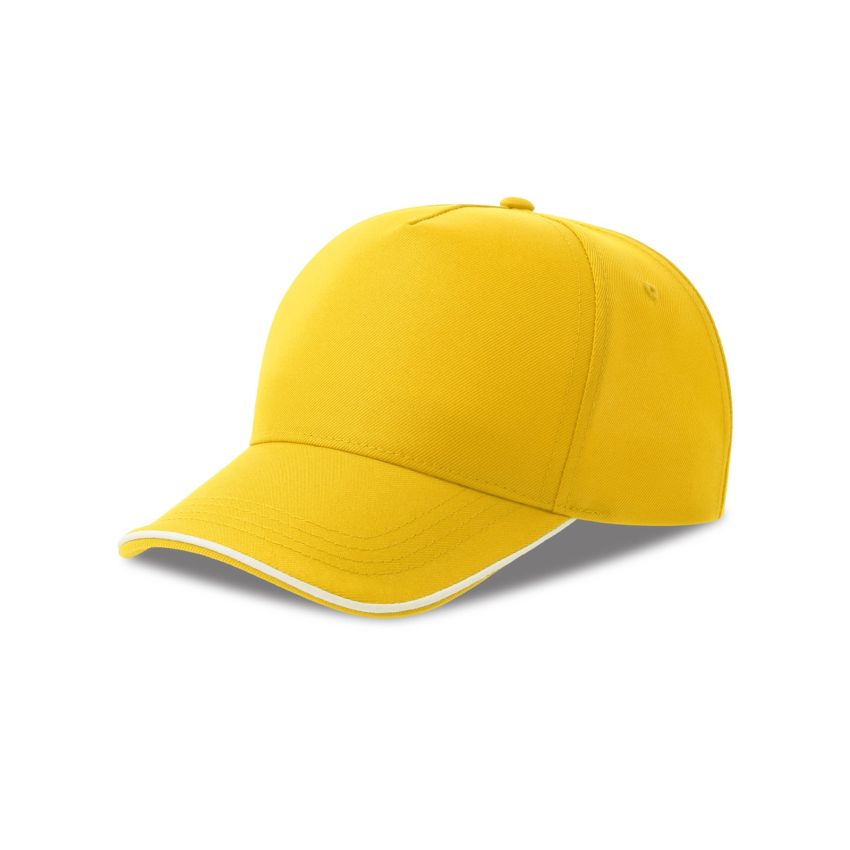 RECY FIVE PIPING Casquette Recy Five Piping, 100% Polyester Recyclé
