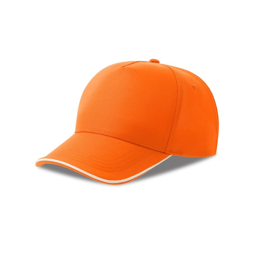 RECY FIVE PIPING Casquette Recy Five Piping, 100% Polyester Recyclé
