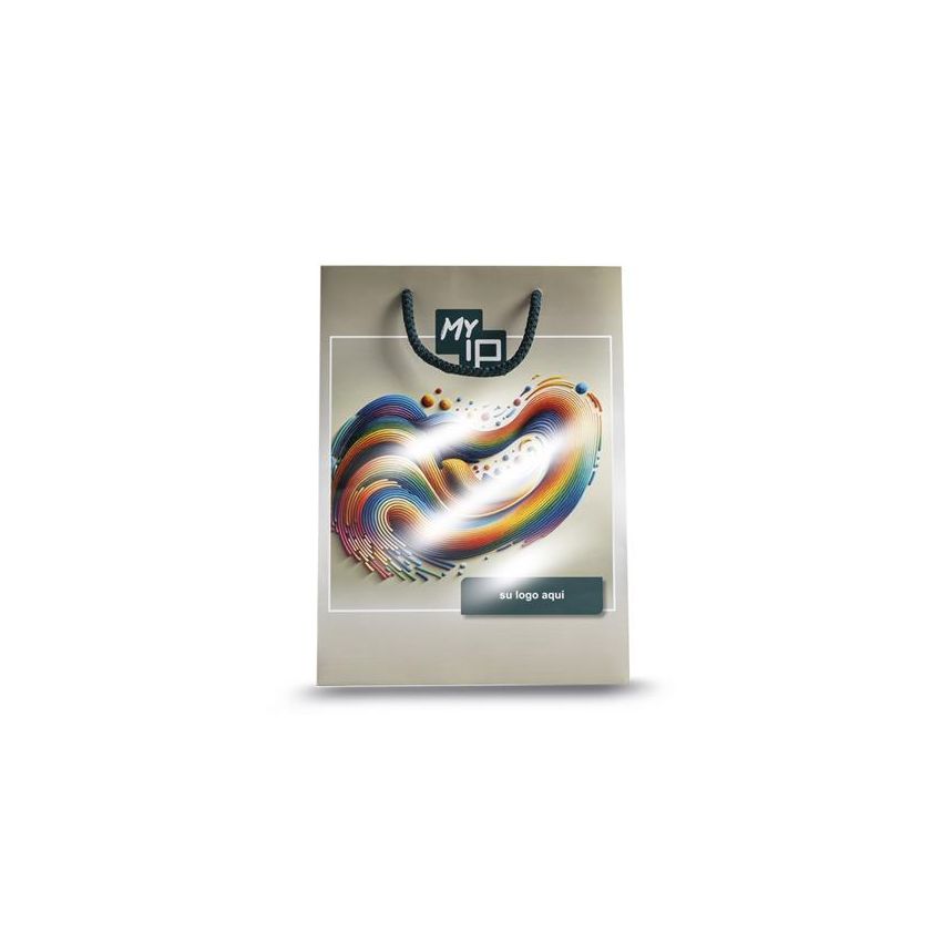 MidBag Sac en Papier Moyen, Vertical, Brillant