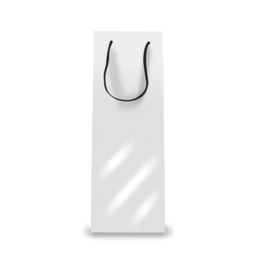 VinoBag Sac en Papier, Bouteille de Vin, Brillant