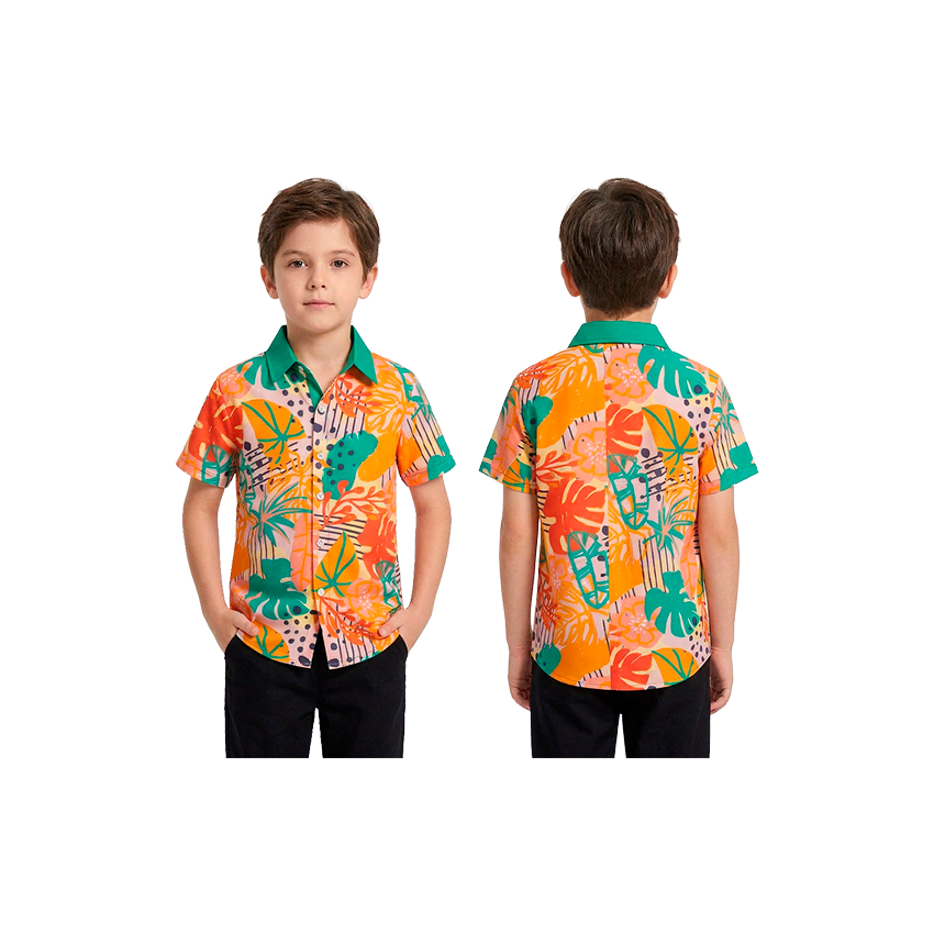 Chemise Enfant 100 % Personnalisée MEXIQUE, LISSE