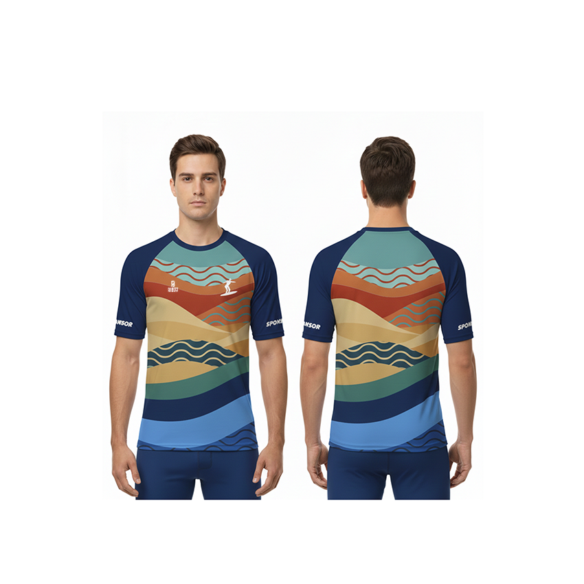 T-shirt de Surf 100 % Personnalisé SLATER, ÉLASTHANNE