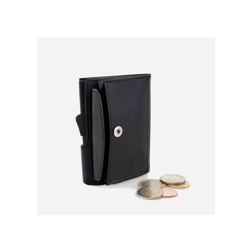 Portefeuille porte-cartes et porte-monnaie C-Secure en PU