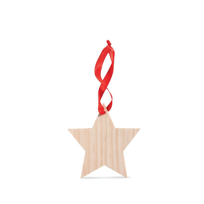 Étoile décorative en bois