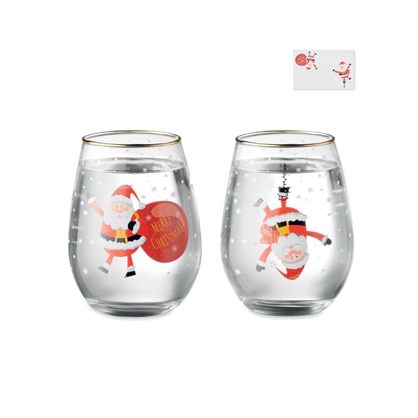 Ensemble de 2 verres de Noël