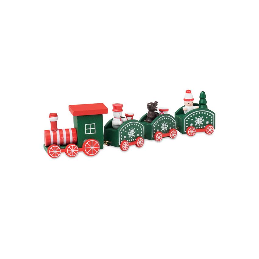 Train de Noël en bois