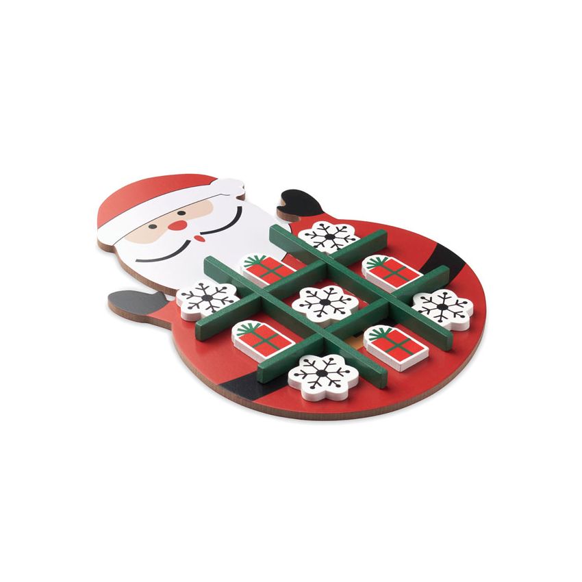 Morpion de Noël en bois