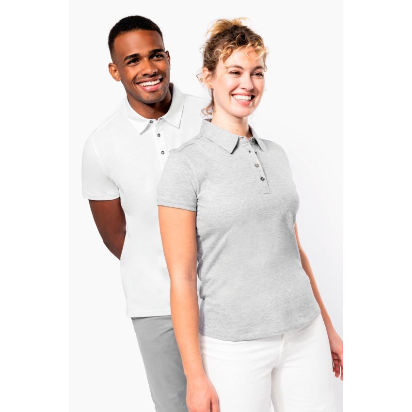 Polo en jersey femme à manches courtes