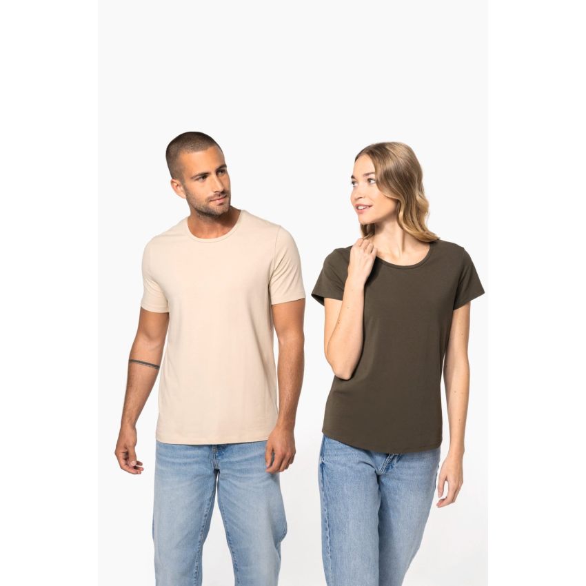 T-shirt femme à col rond et manches courtes