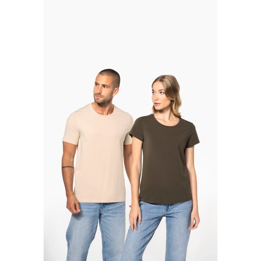 T-shirt femme à col rond et manches courtes