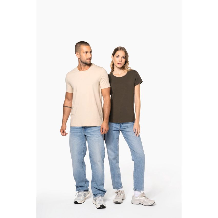 T-shirt femme à col rond et manches courtes