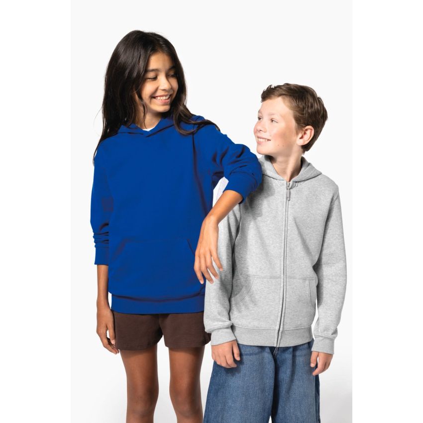 Sweat à capuche zippé recyclé enfant