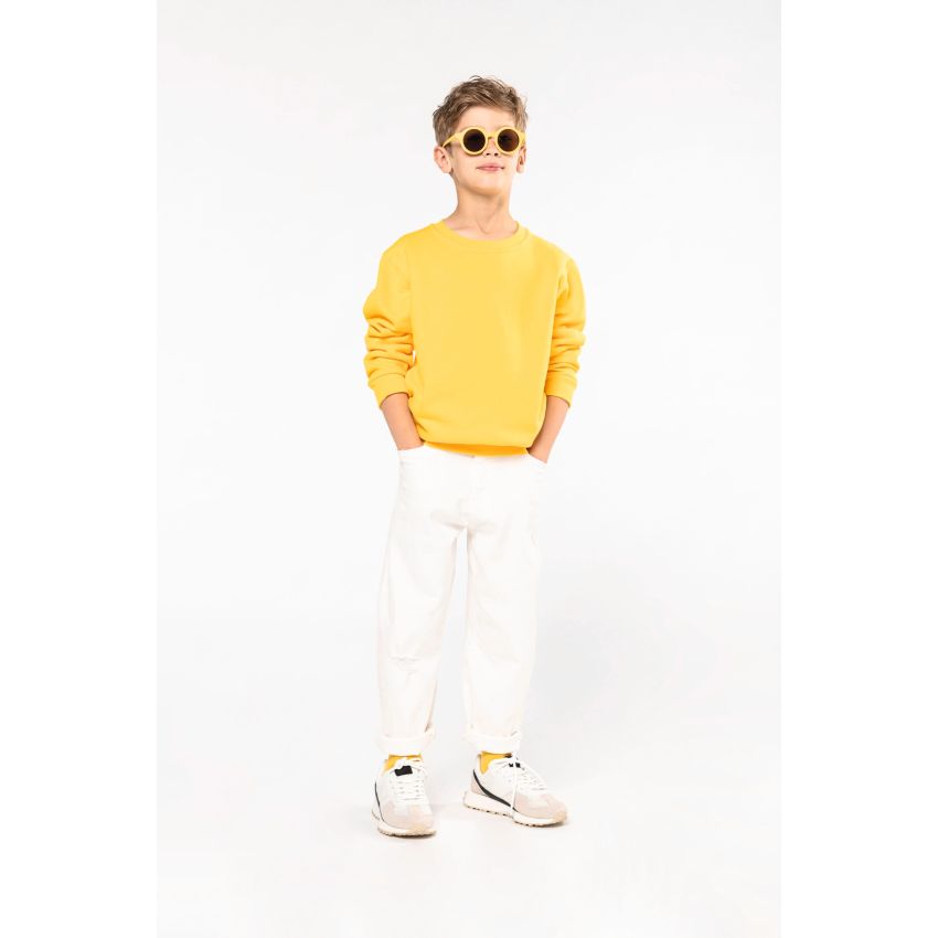 Sweat-shirt enfant à col rond