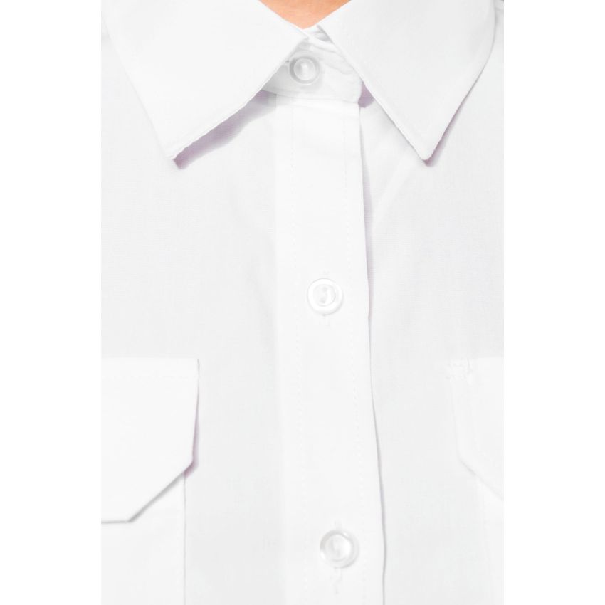 Chemise pilote femme à manches courtes