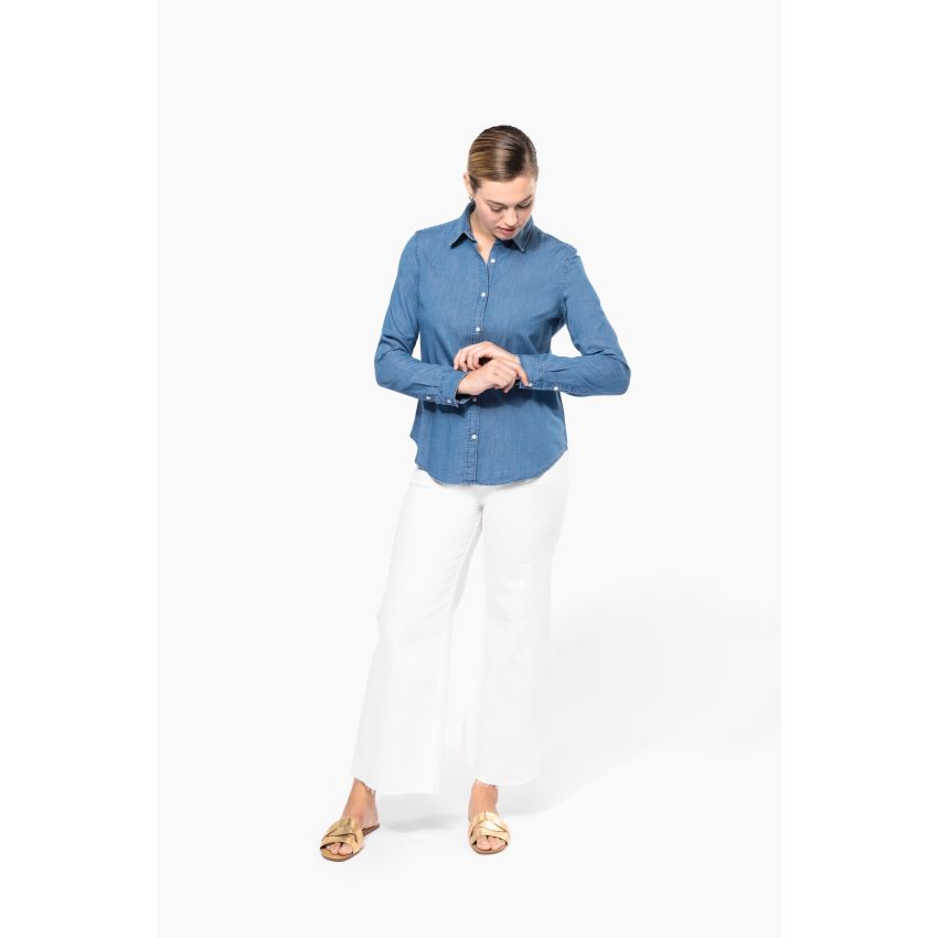 Chemise en denim pour femme