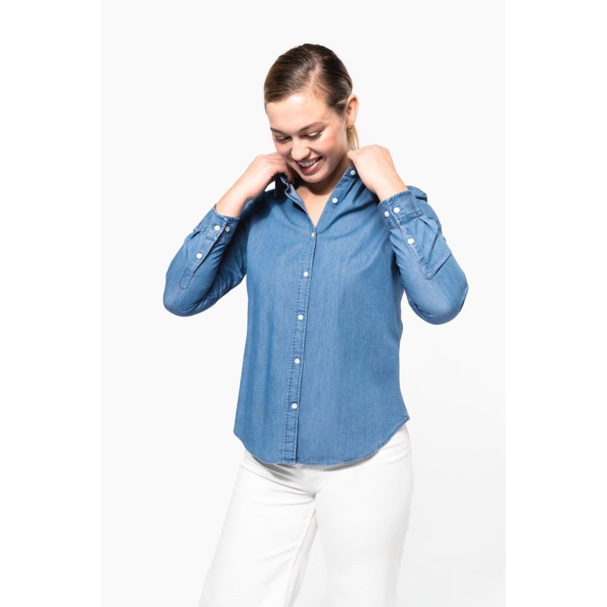 Chemise en denim pour femme