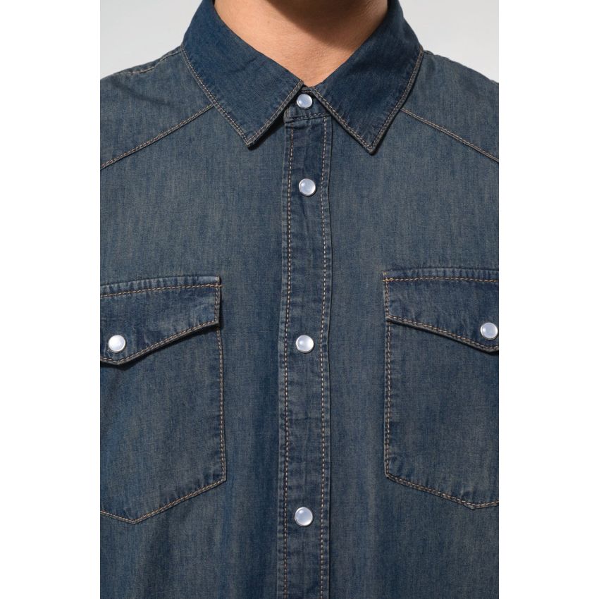 Chemise en jean à manches longues