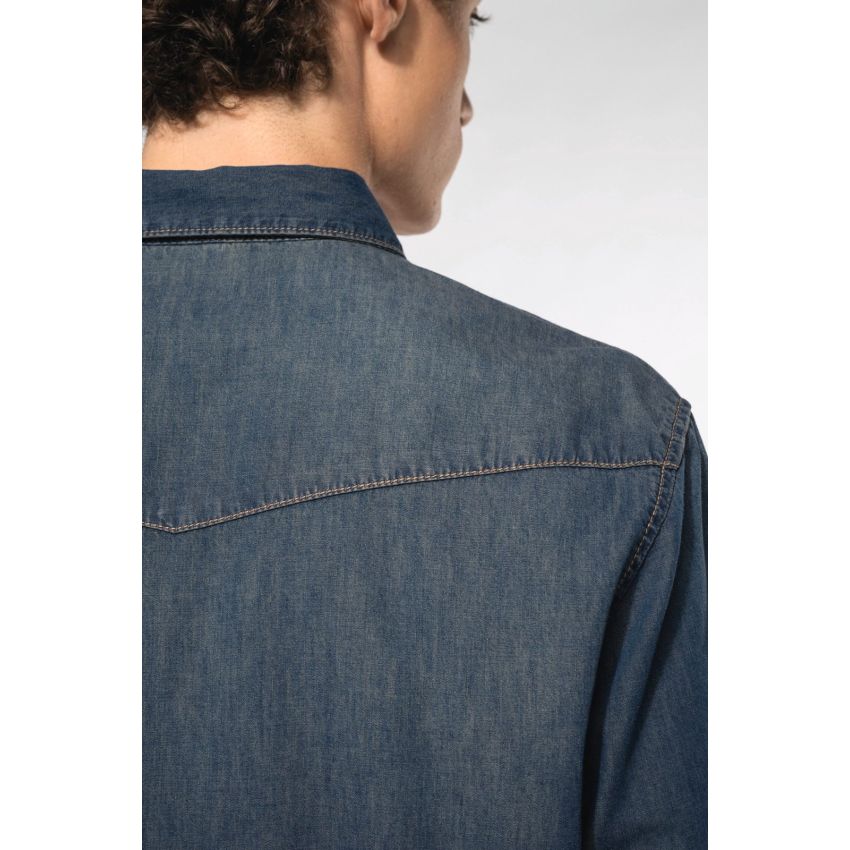 Chemise en jean à manches longues