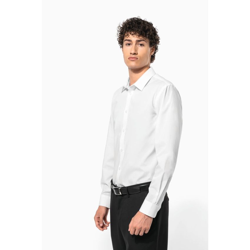 Chemise en popeline polycoton facile d'entretien pour homme