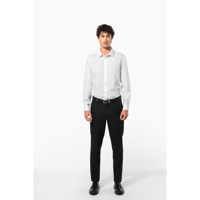 Chemise en popeline polycoton facile d'entretien pour homme