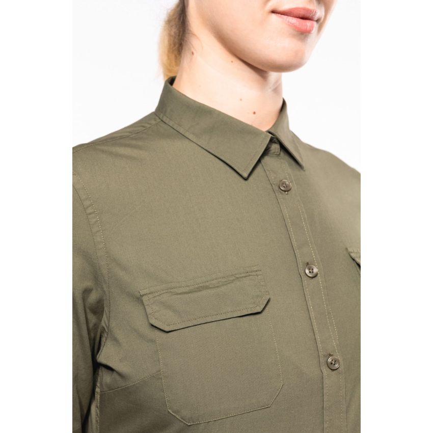 Chemise Safari femme à manches longues