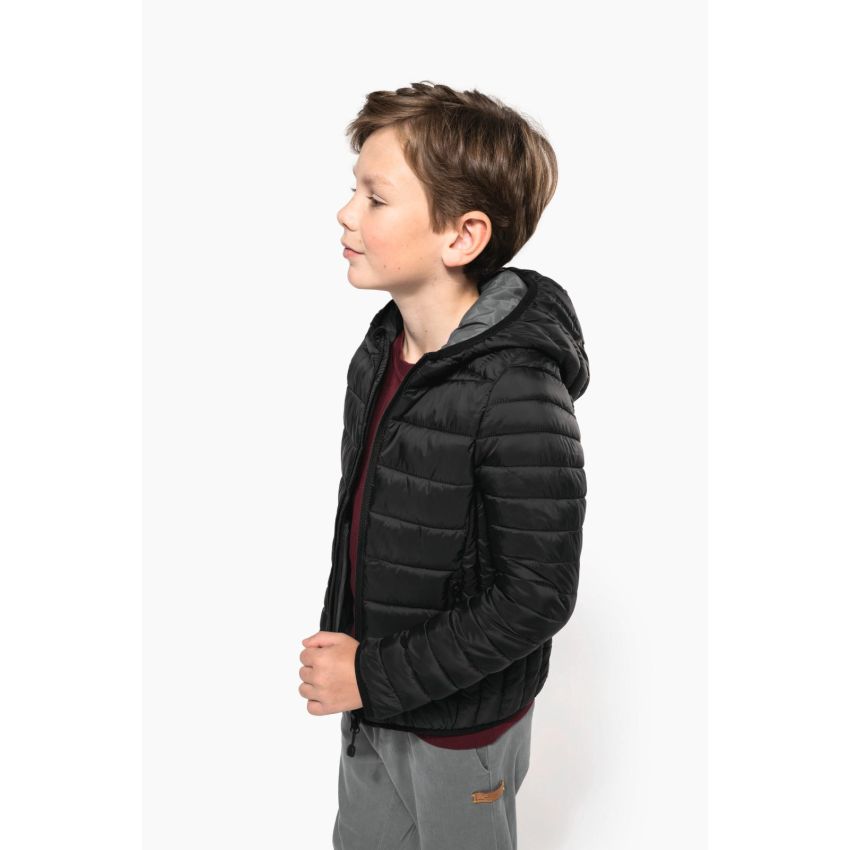 Blouson matelassé léger à capuche pour enfant